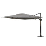 4 Seasons Outdoor | Zweefparasol Hacienda 300 x 400 cm | Charcoal